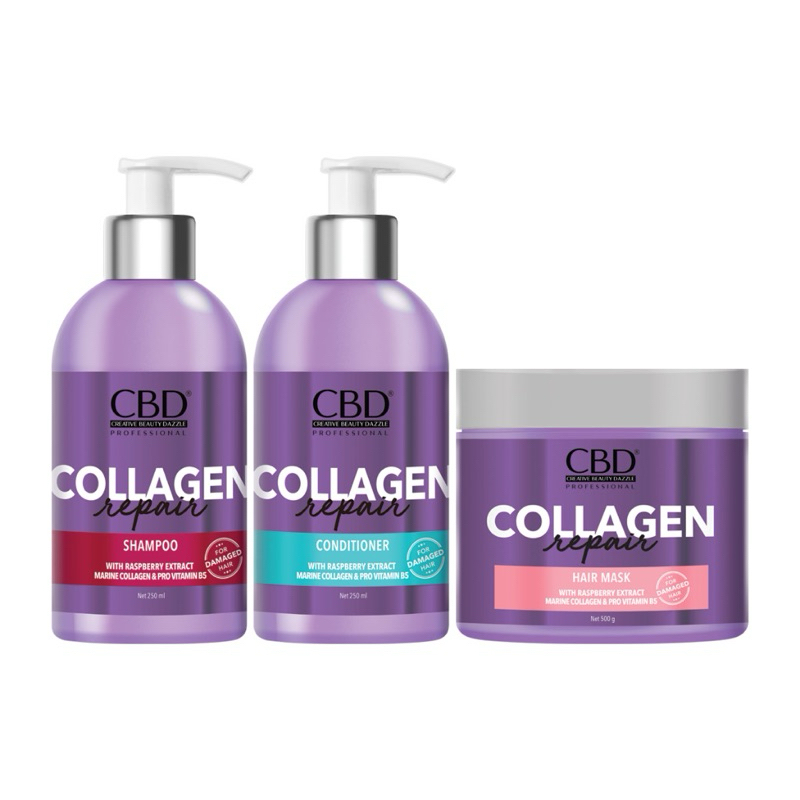 cbd collagen shampoo, cbd collagen conditioner, cbd collagen hair mask