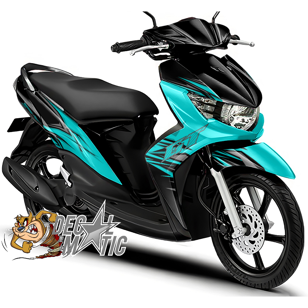 Decal Full Body Mio Soul GT 115 Stiker Full Body Soul GT 125 Striping Full Mio Soul Grafis Racing 3
