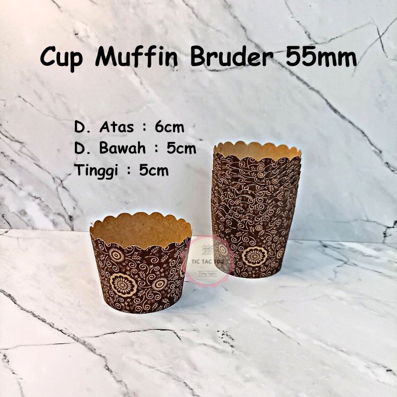

Cup Muffin Bruder Batik 55mm Alt / Cup Muffin Kertas / Cup Kue isi @50pcs