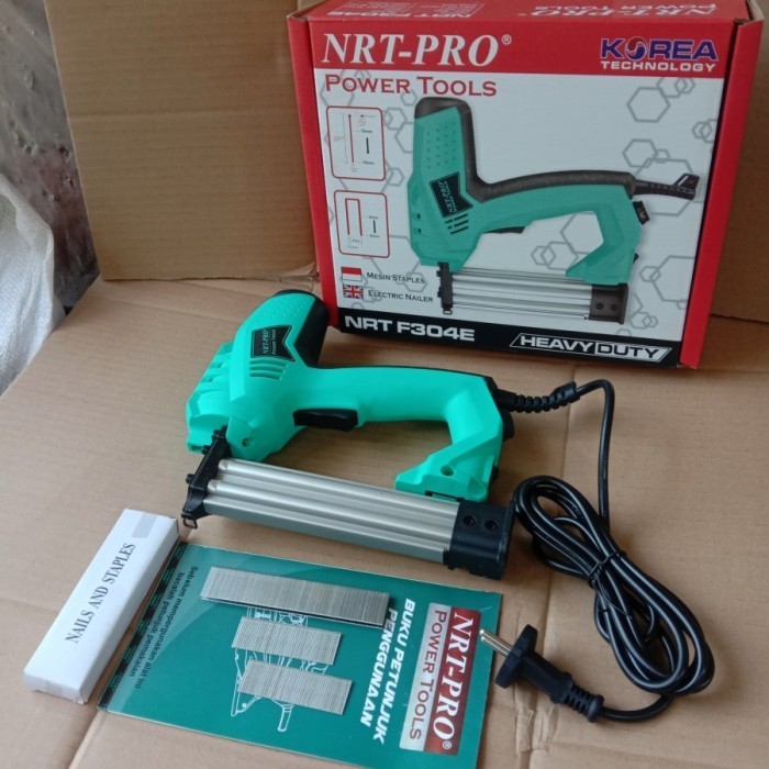 

NRT-PRO F304E Staples Paku I & U Electric Tacker Gun Nailer NaI MESIN
