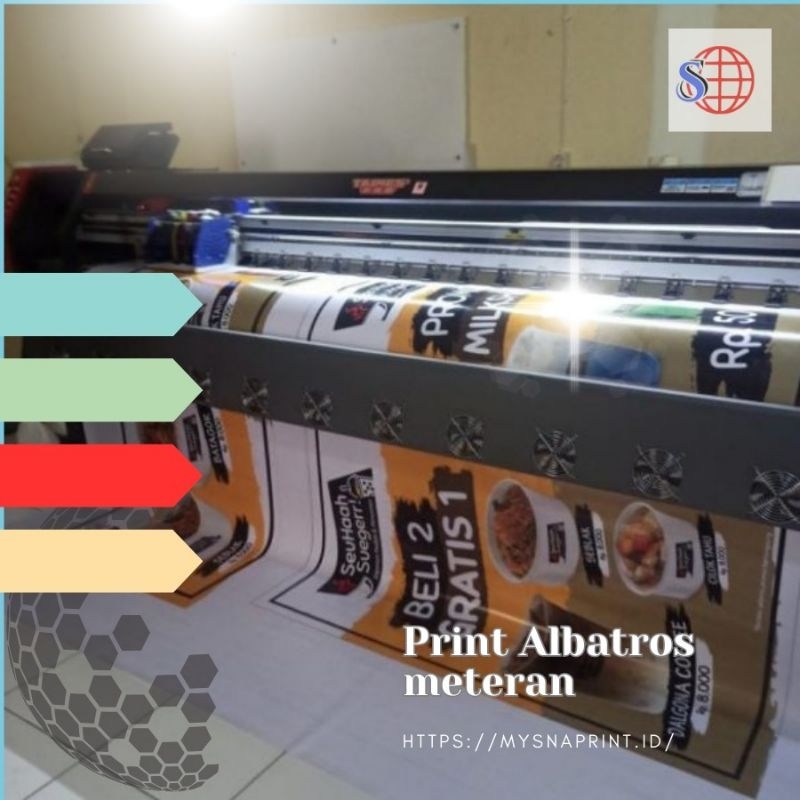 Cetak Albatros Meteran/ cetak banner Albatros /indoor