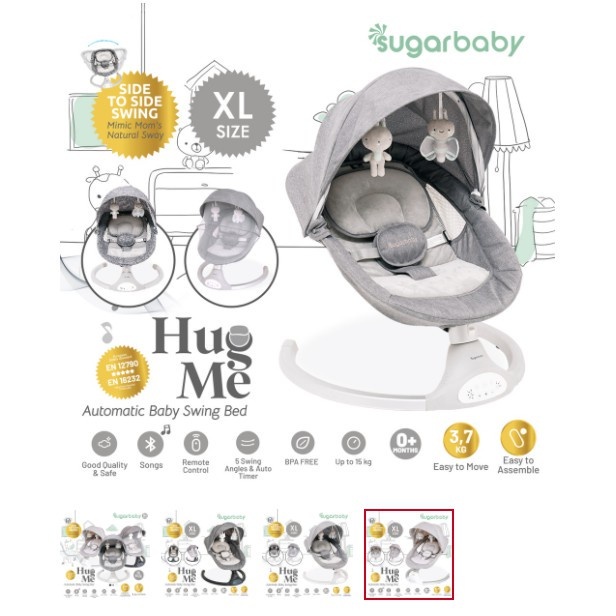 SUGAR BABY AUTOMATIC BABY SWING BED HUG ME