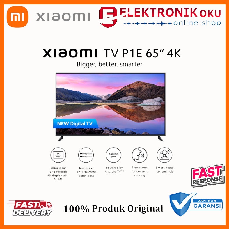 XIAOMI SMART TV P1E 65 INCH