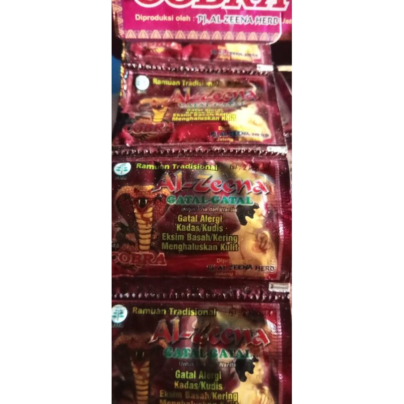 

Ramuan Tradisional Al-Zeena Gatal-Gatal isi 20 Pcs @2 kapsul