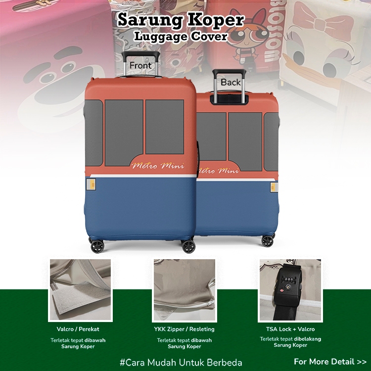 MetroMini / Bus Metro Mini - Unik Sarung Koper / Pelindung Koper
