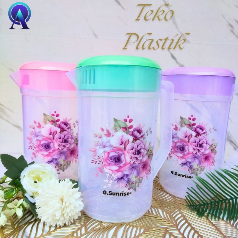 Teko Plastik/Teko Air/Eskan Midi Warna/Teko Air Plastik 2,2 Liter/Teko/Teko set