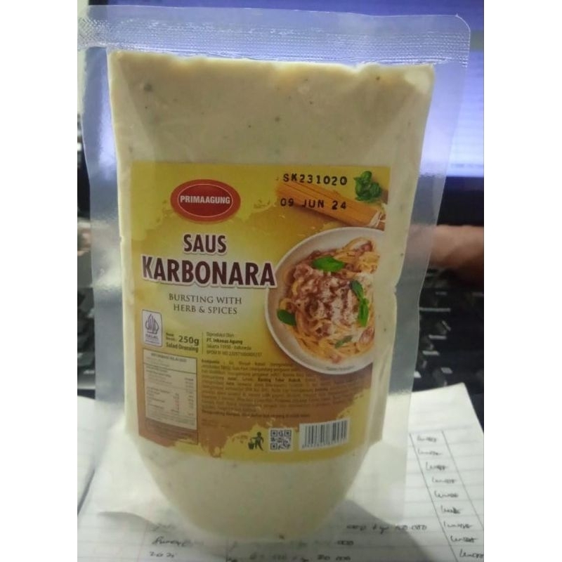 

saus karbonara 250gr prima agung