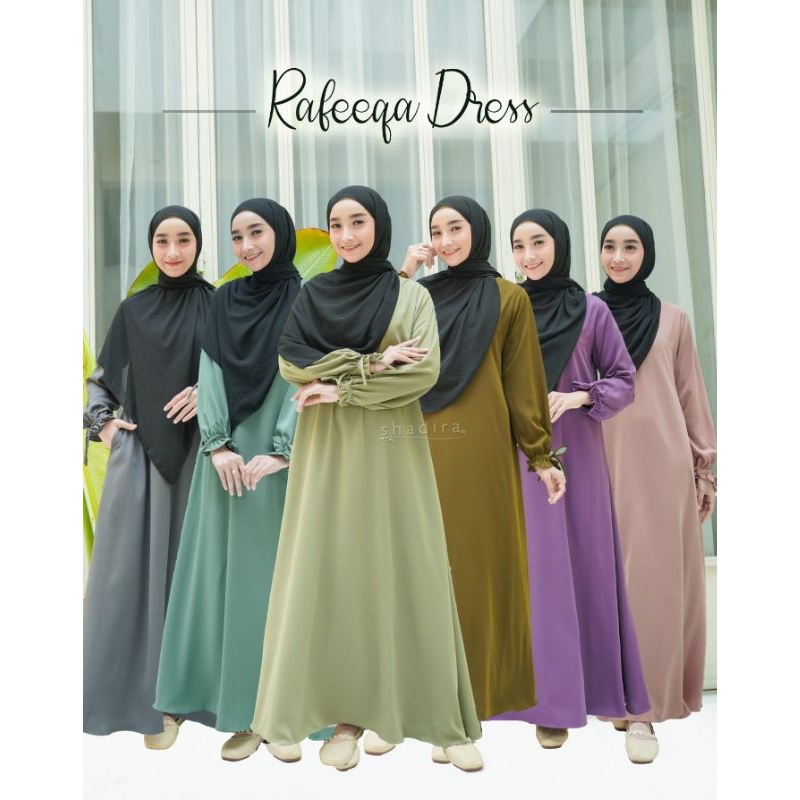 RAFEEQA DRESS BY SHADIRA/gamis syari original abaya muslimah