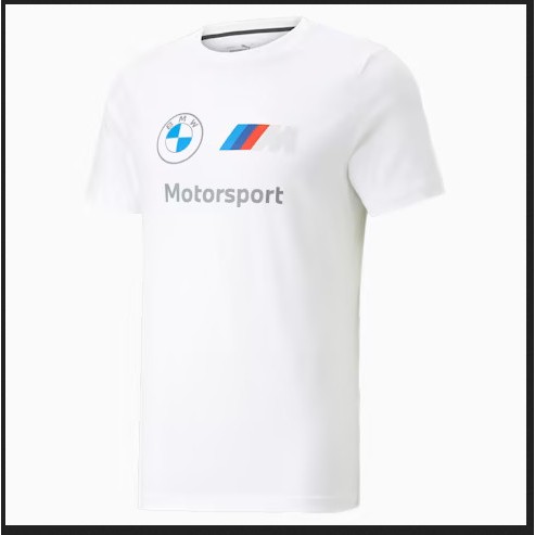 Kaos Casual BMW MMS ESS Logo Tee PUMA White 538148 02