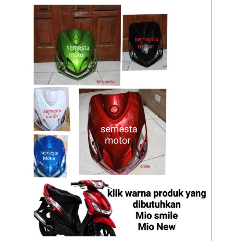 Tameng depan Mio smile Mio New Merah maroon Tameng depan Mio smile Mio New hijau Tameng depan Mio sm