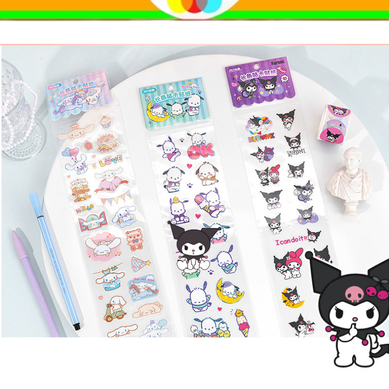

STIKER PANJANG 750 SANRIO | STIKER JURNALING | DIARY STICKER | STICKER GELAS BOTOL MINUM LUCU | KUROMI | MELODY | HELLO KITTY | STIKER PET | SKM