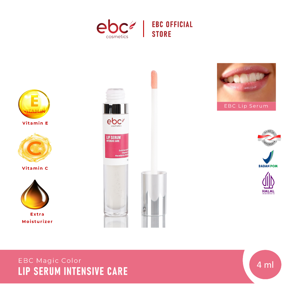EBC Serum Pencerah Bibir Vit E Vitamin C Magic Lip Oil Care Melembabkan Pink Alami BPOM HALAL