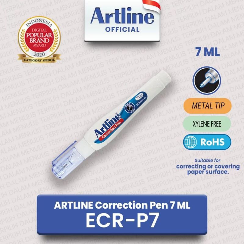 

ATK-POINT | Artline Correction Pen | Correction fluid Tip x cair | 7 ml | ECR-P7