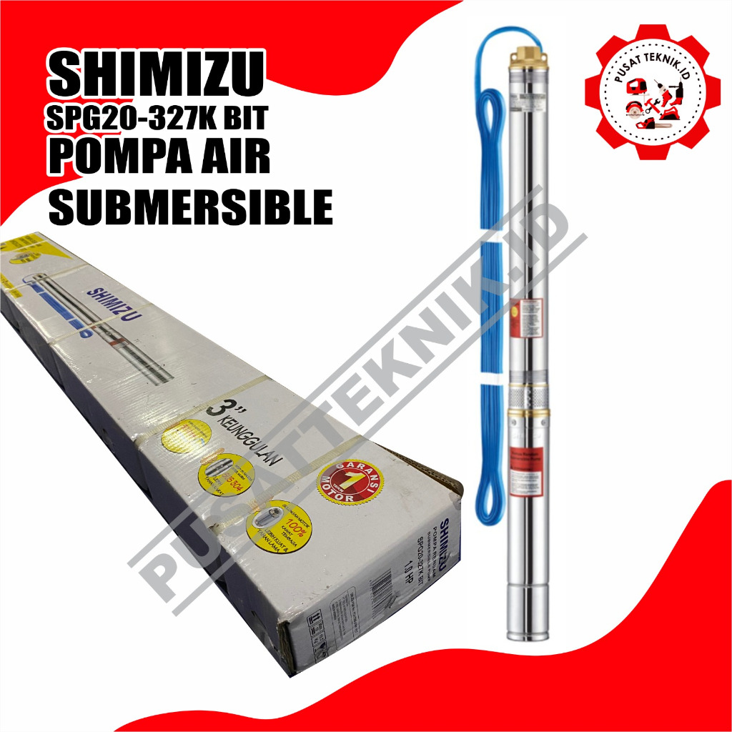 SHIMIZU SP 327 SUBEMERSIBLE 1HP 3INCH SHIMIZU SPG20-327K BIT