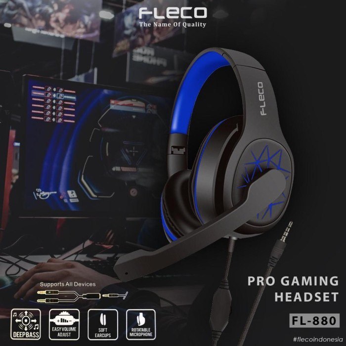 HEADSET BANDP FLECO FL-880 | EXTRA BASS | HEADPHONE