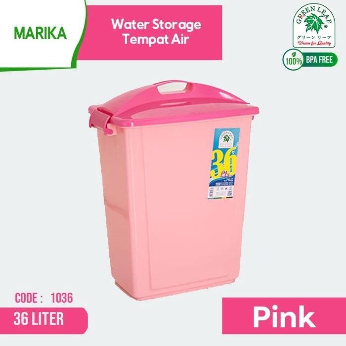 Green Leaf Marika Water Storage GL-1036KR / Tempat Air dan Kran Kapasitas 36 Liter / Ember Cuci Tang