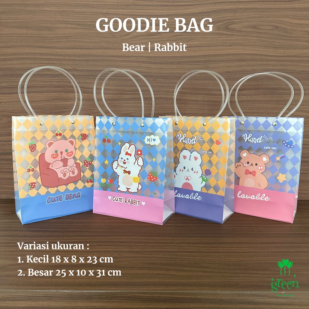 

Goodie bag anak Gift bag anak Tas plastik ulang tahun Tas hampers Tas jajanan Paperbag plastik PP Tas hampers ultah Tas bingkisan