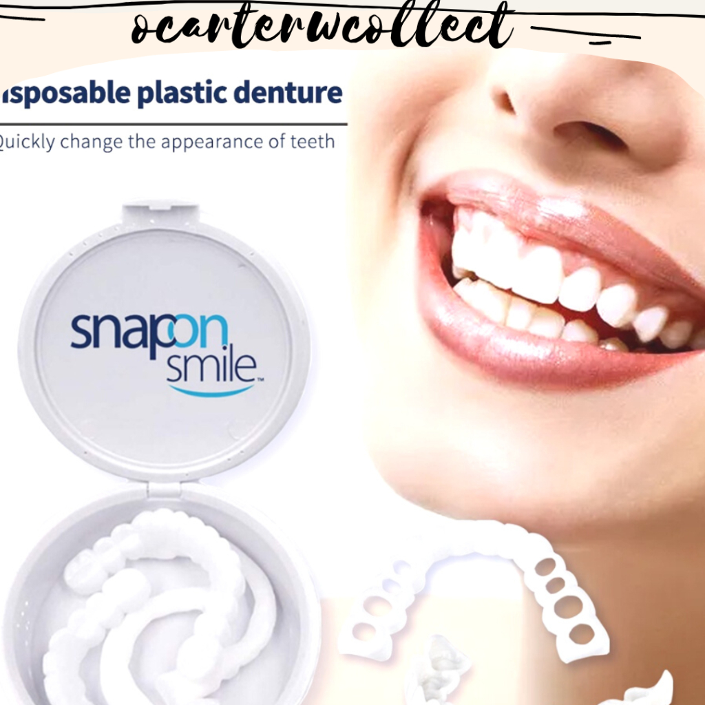 SNAP ON SMILE|Snap On Smile 100% Original Authentic Gigi Palsu 1 Set Atas Bawah