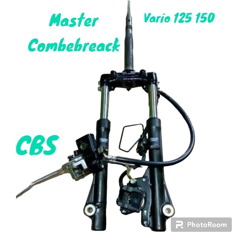 Shockbreaker Shock depan cakram plus segitiga Vario 125 150 led CBS original