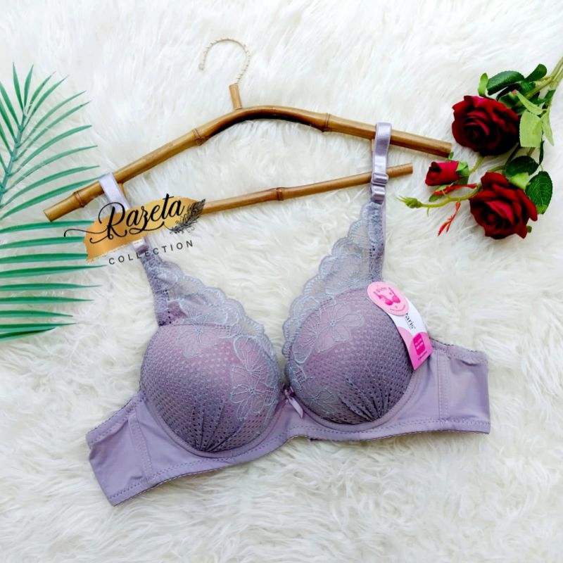 BRA BH WANITA PAKAI KAWAT CUP B SEDANG BUSA TIPIS SIZE 36-42
