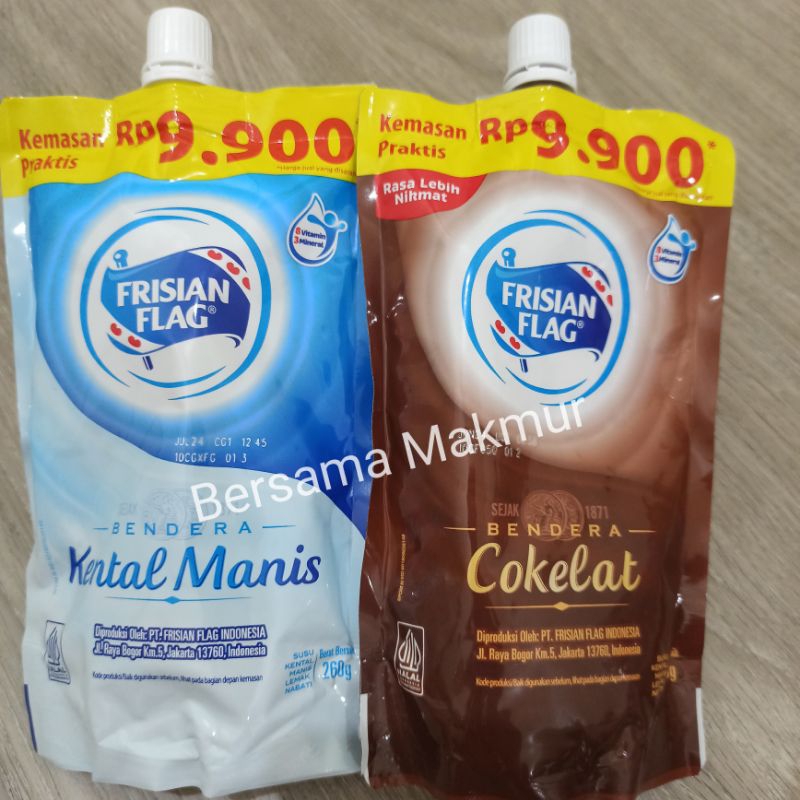 

Frisian Flag susu kental manis bendera pouch