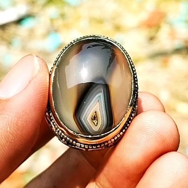 Batu akik Sulaiman junder hitam