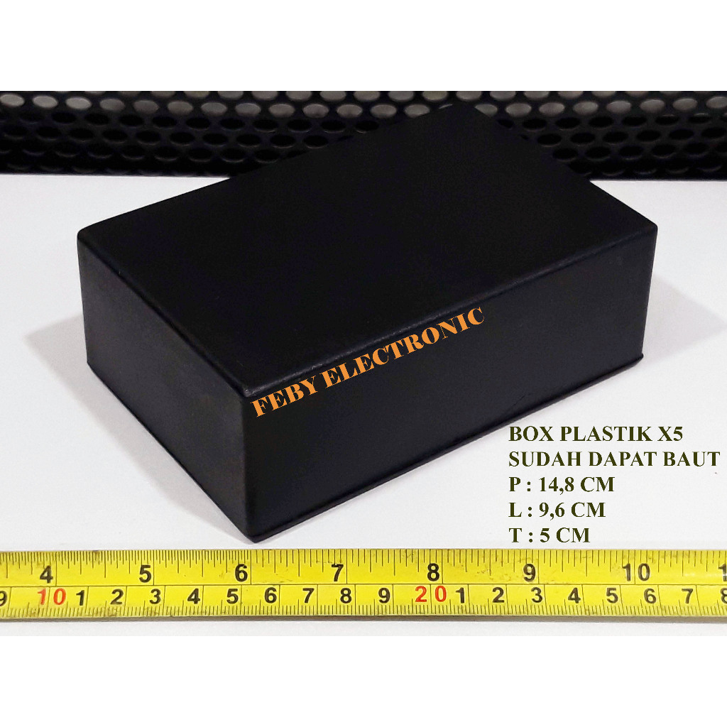 BOX X5 BOX PLASTIK HITAM X 5