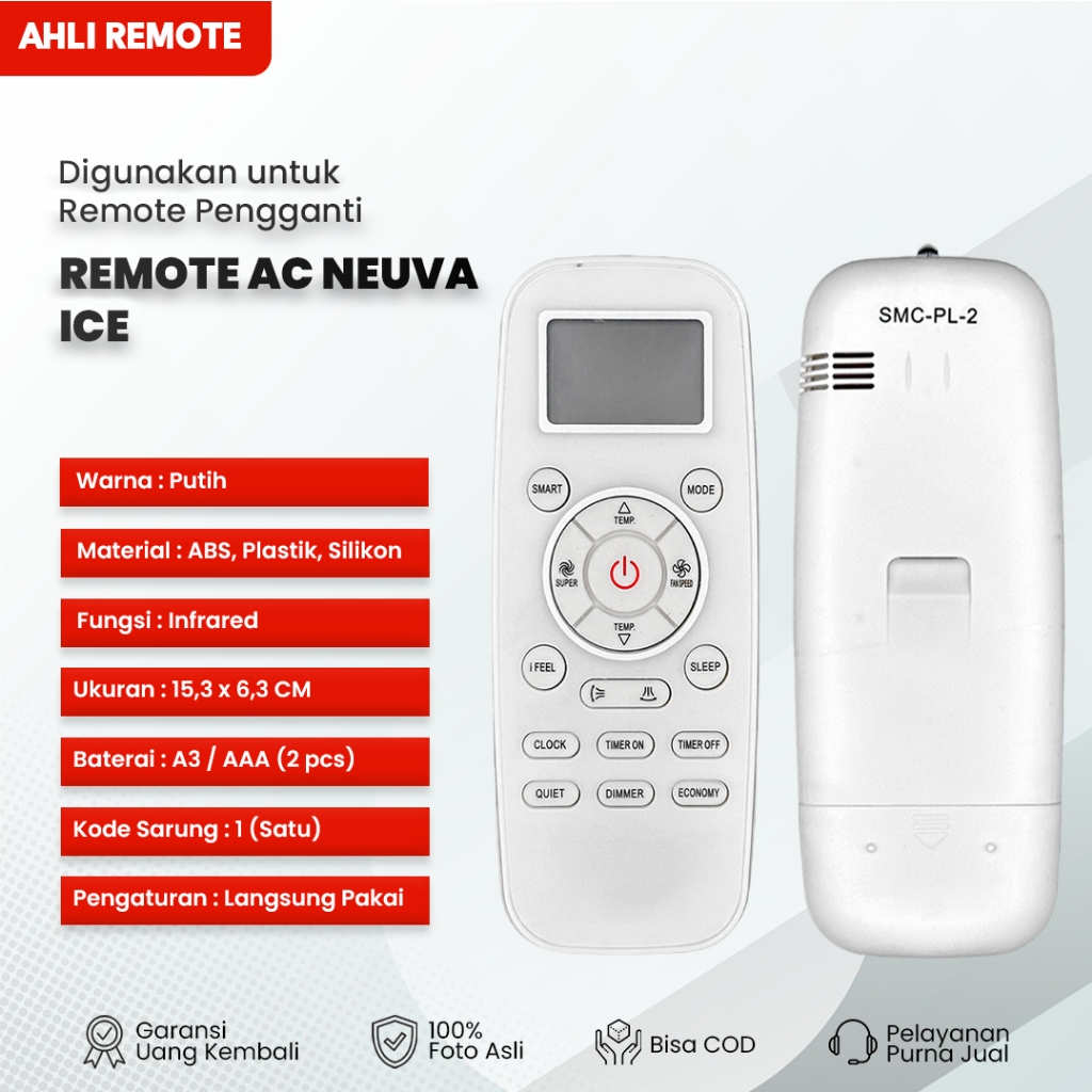 Remot AC Polytron Neuva Ice / Remote AC Polytron