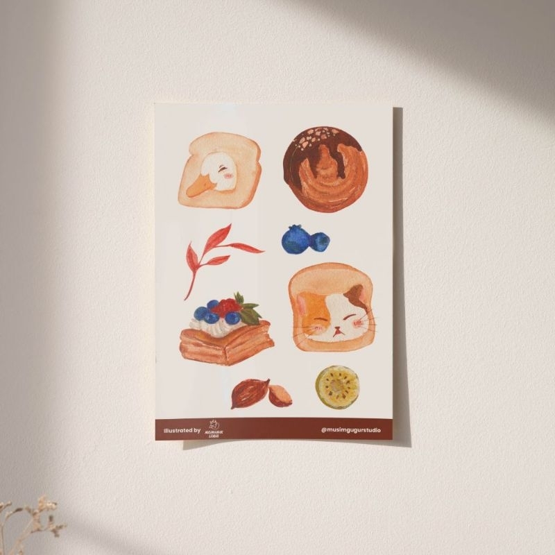 

TRANSPARANT STICKER SHEET // CUTE JOURNAL STICKER