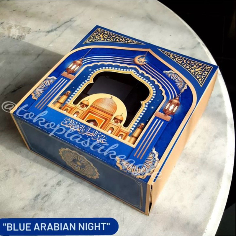 

[EDISI IDUL FITRI] Dus lebaran "BLUE ARABIAN NIGHT" uk 22x22x10cm
