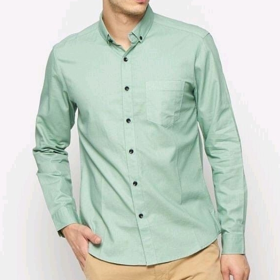 Kemeja Pria Lengan Panjang Kemeja Polos Pria Oxford Oxport Kemeja Hitam Baju Laki Laki Hem Lengan Pa