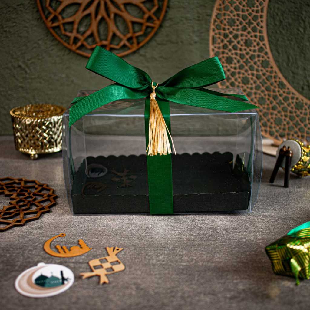 

MIN ORDER 5 PCS - BOX MIKA TEBAL EDISI IDUL FITRI DENGAN HANDLE TALI 19X11X11