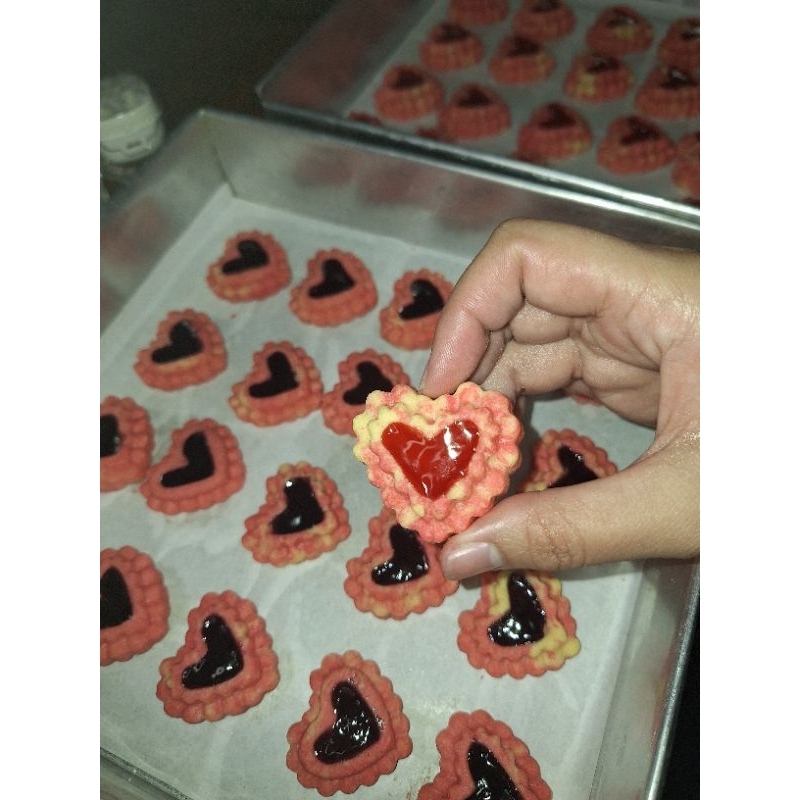 

Thumbprint Cookie / Heart Cookies / Cookies Aethetic / Pinterest Cookies