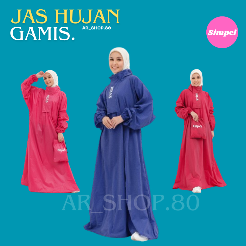 jas hujan gamis muslimah original jas hujan wanita/ jas hujan gamis/ jas hujan gamis jumbo/ jas huja