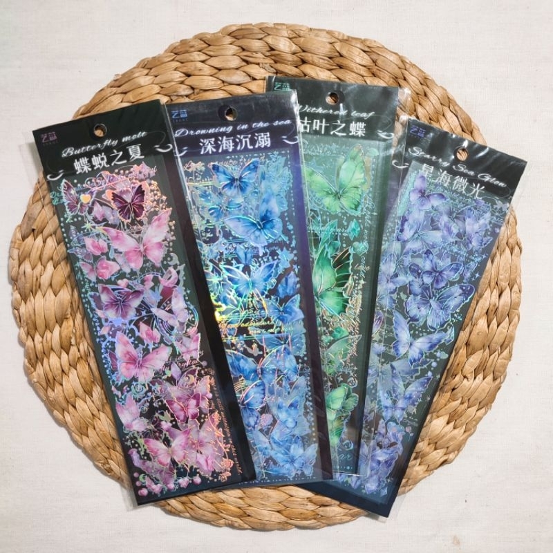 

3 LEMBAR STIKER WATERPROOF BUTTERFLY