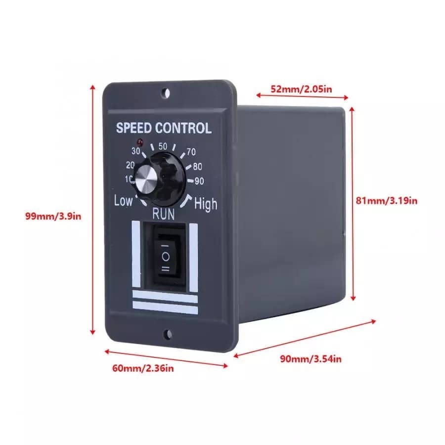DC Motor Speed Controller 6A PWM Modul Box Casing