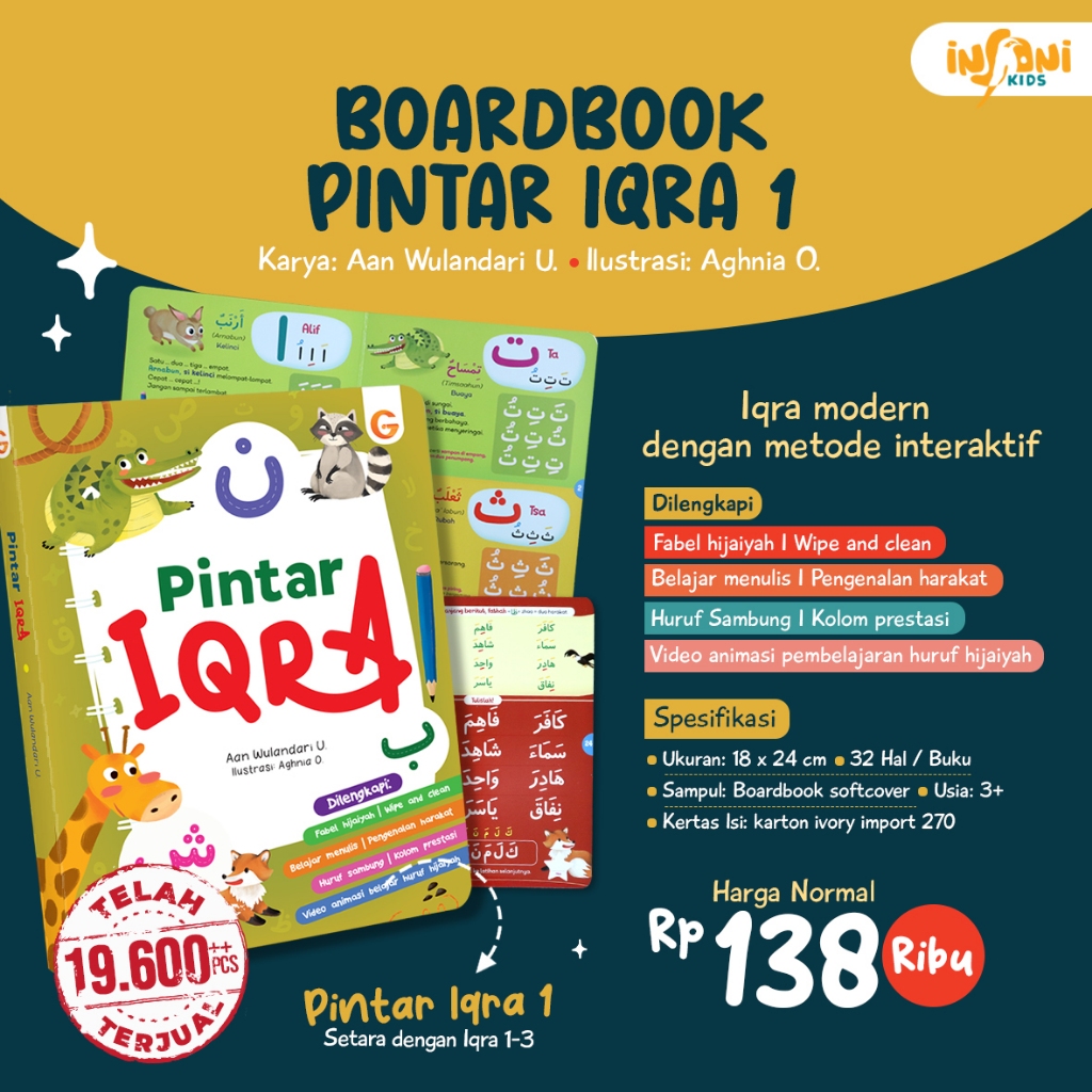 

Boardbook Pintar Iqra 1