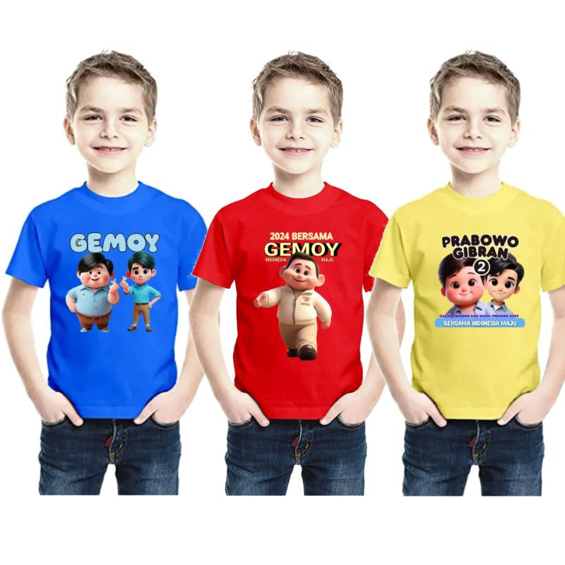 Kaos gemoy anak anak prabowo-gibran viral