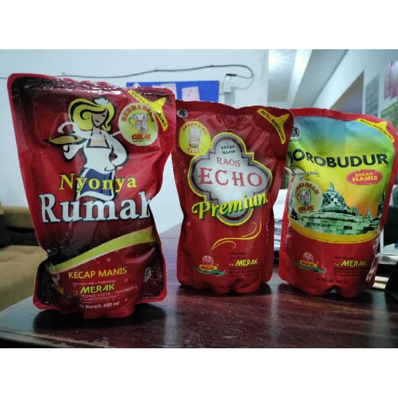 

Kecap Borobudur, nyonya rumah, echo premium