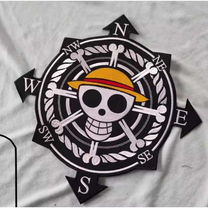 backpatch one piece besar punggung emblem logo bordir