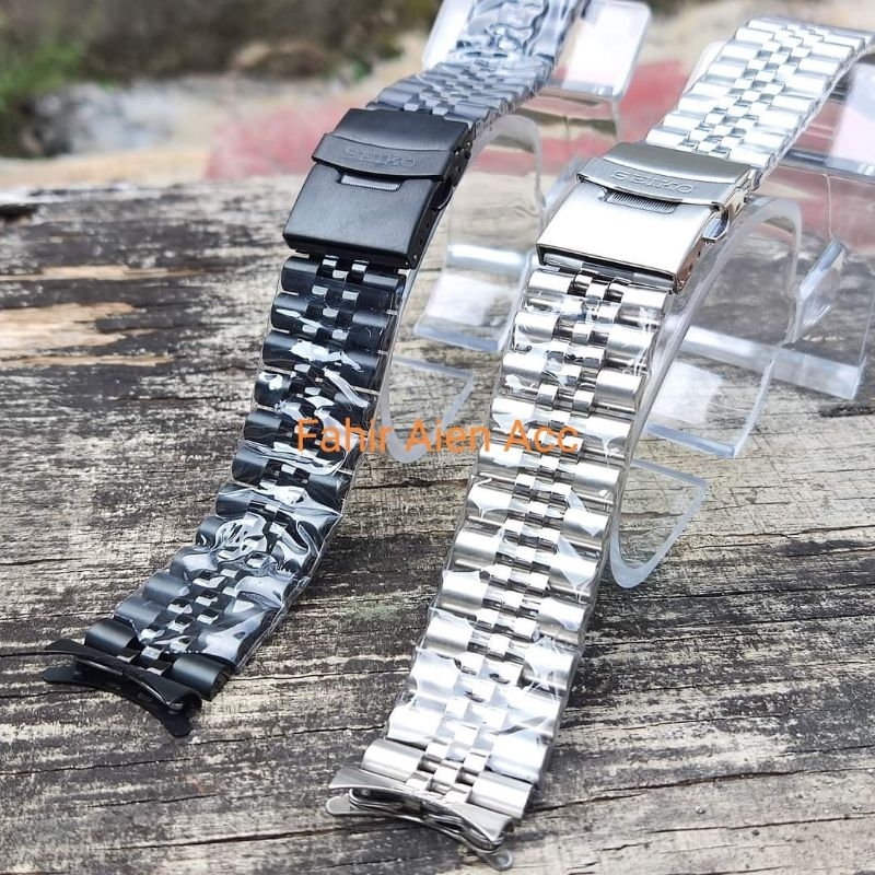 TALI JAM RANTAI SEIKO CURVED KUPING 20MM 22MM STRAP STAINLESS STEEL TALIJAM SEIKO