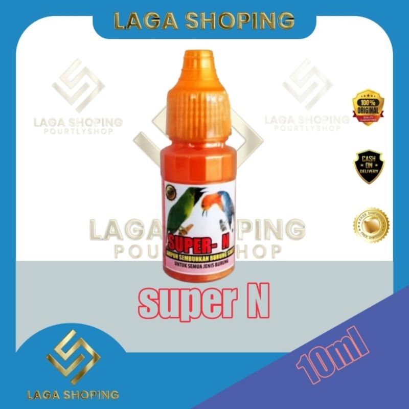 SELUSIN SUPER N 12 BOTOL obat semua burung lesu sakit tidak mau bunyi vitamin lovebird murai kenari 