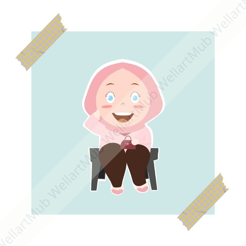 Ilustrasi Digital tipe Chibi (softfile only)