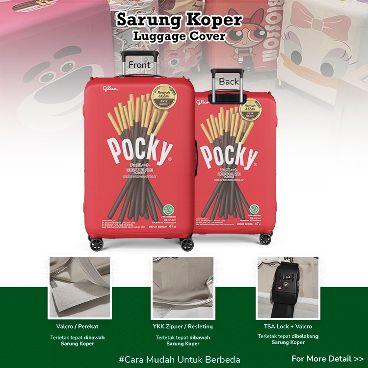 POCKY Chocolate - Sarung Koper / Pelindung Koper / Luggage Cover