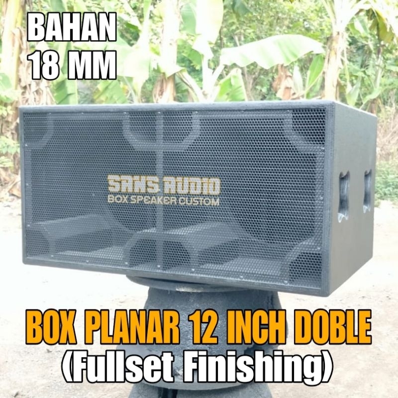Box speaker planar 12 inch doble finishing