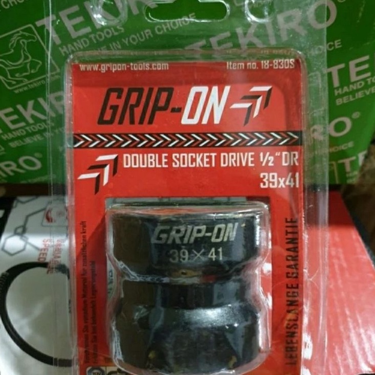 yc GRIP ON MATA SOK 39X41 MATA SHOCK CVT MATA KUNCI SOK CVT 39 X 41 GRIPON DOUBLE SOCKET DRIVE 39X41