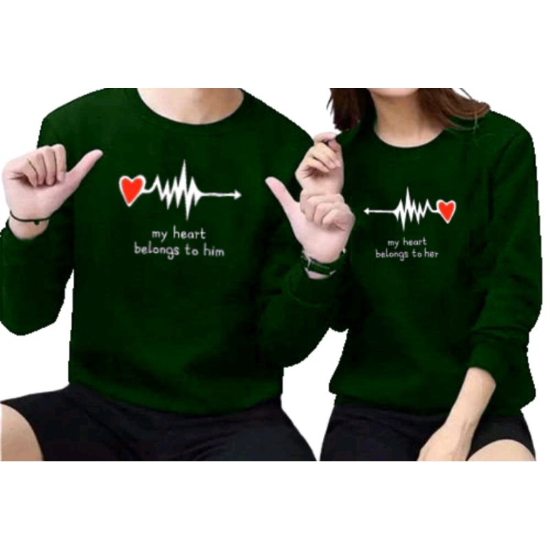 kaos couple lengan panjang.kaos oblong couple trendy