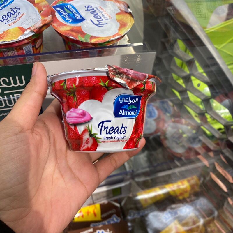 

Almarai strawberry yoghurt cup