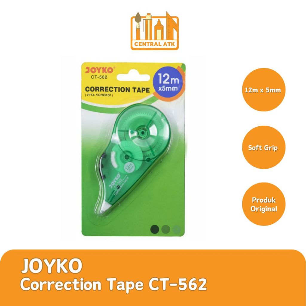 

STIPO KERTAS / TIP-EX / CORRECTION TAPE JOYKO CT-562