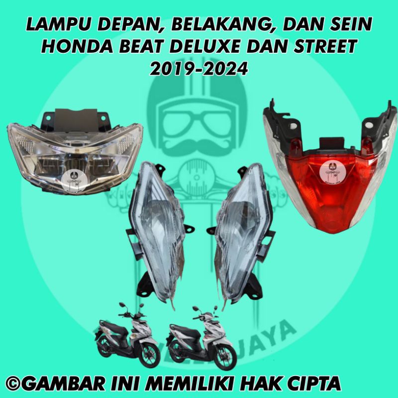 LAMPU HONDA BEAT DELUXE 2019-2024/LAMPU HONDA BEAT STREET 2019/2024/LAMPU DEPAN BEAT DELUXE/LAMPU BE